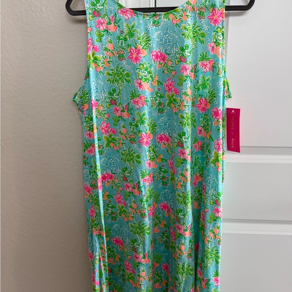 Lilly Pulitzer Floral Midi Dress - Blue and Pink - Picture 1 of 4